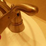 Opening faucet screw hole