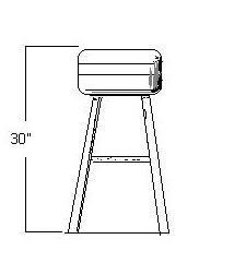 Standard bar stool height