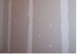 Drywall interior plastered