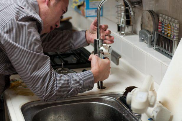 Kitchen sink repair